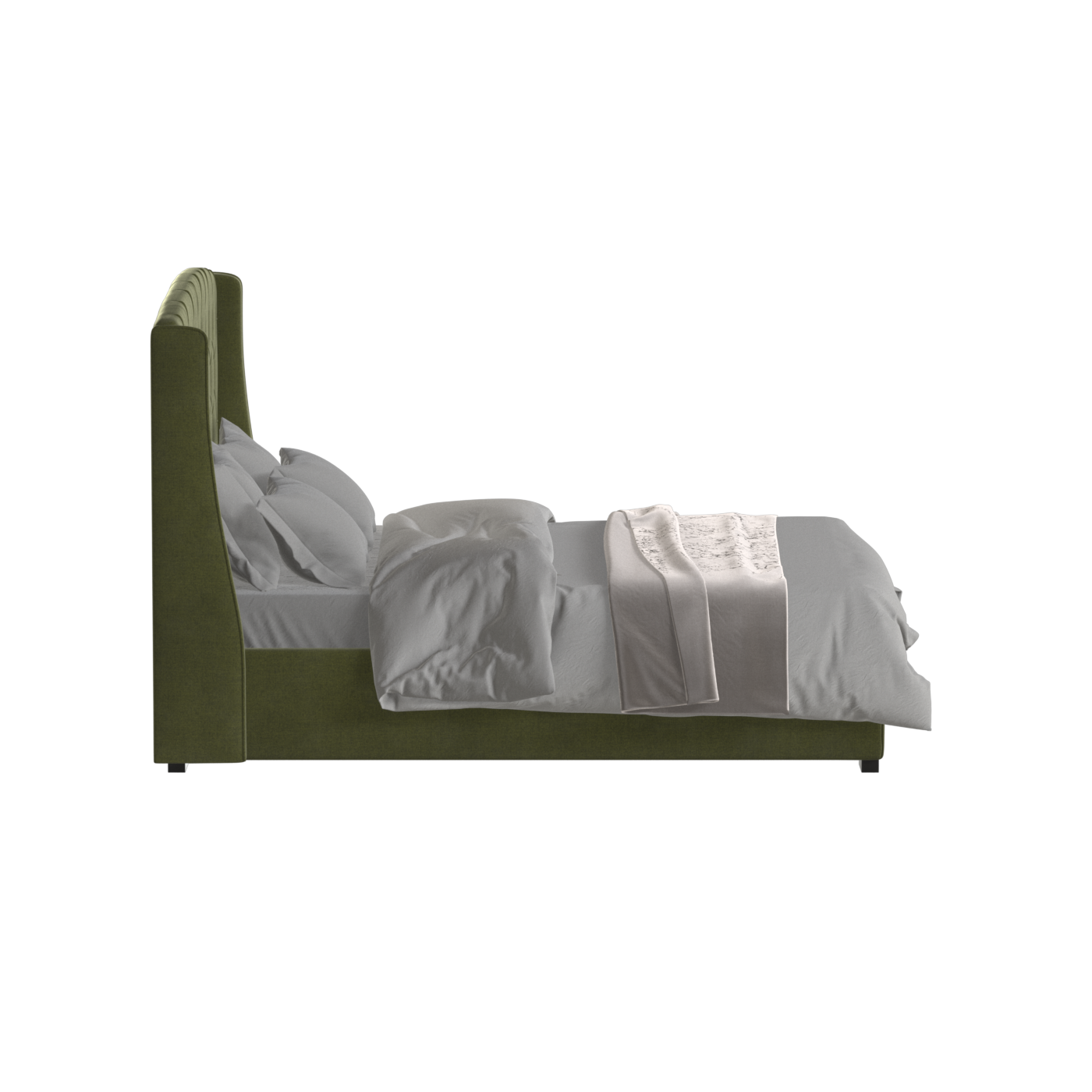 Sophia Upholstered Bed with Buttoned Headboard