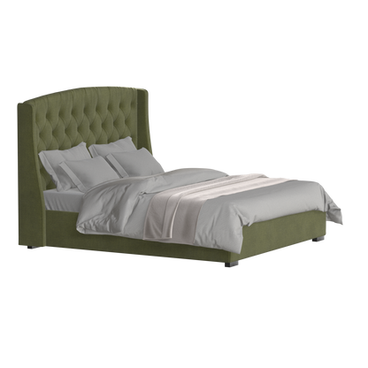 Sophia Upholstered Bed with Buttoned Headboard