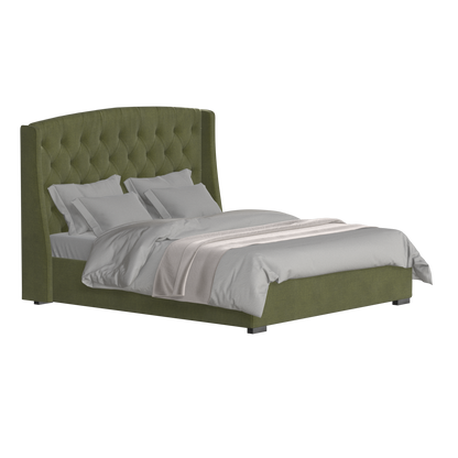 Sophia Upholstered Bed with Buttoned Headboard