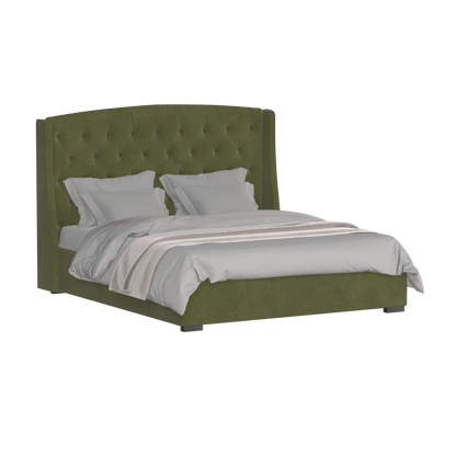 Sophia Upholstered Bed with Buttoned Headboard