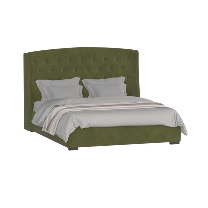 Sophia Upholstered Bed with Buttoned Headboard