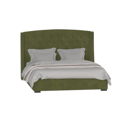 Sophia Upholstered Bed with Buttoned Headboard