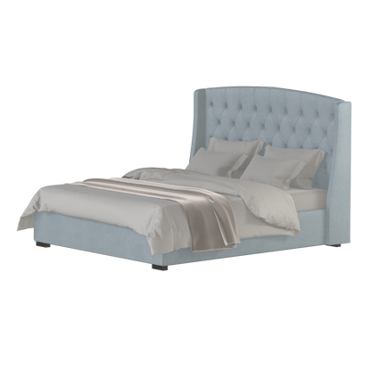Sophia Upholstered Bed with Buttoned Headboard