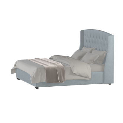 Sophia Upholstered Bed with Buttoned Headboard
