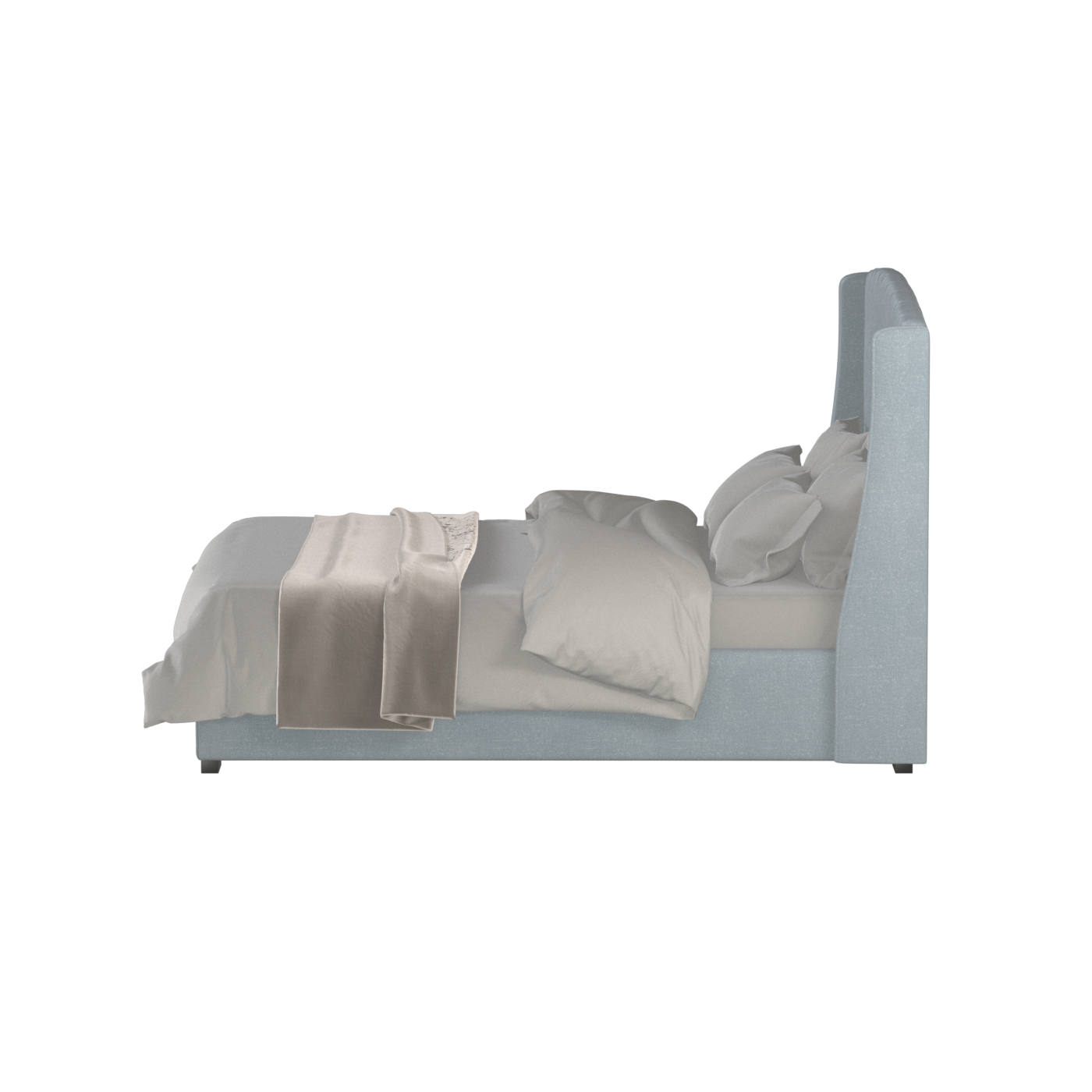 Sophia Upholstered Bed with Buttoned Headboard