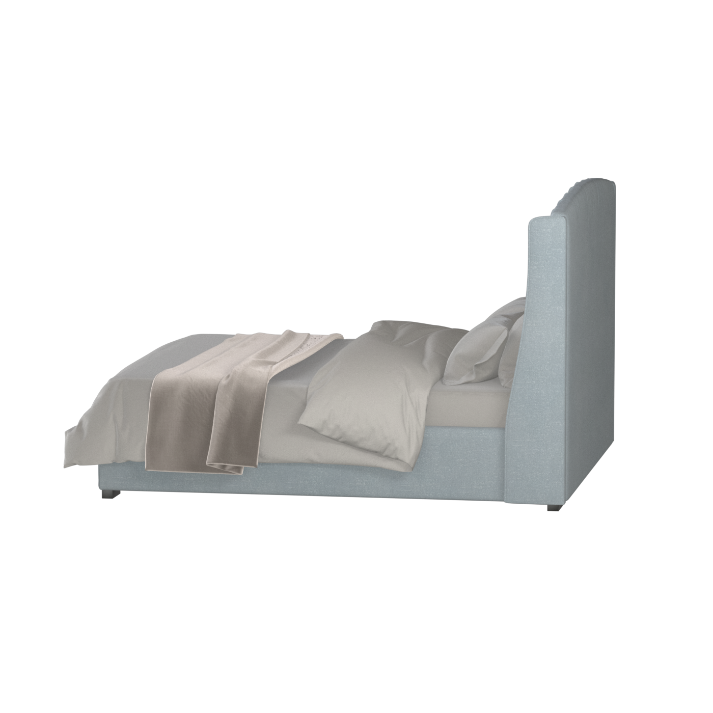 Sophia Upholstered Bed with Buttoned Headboard