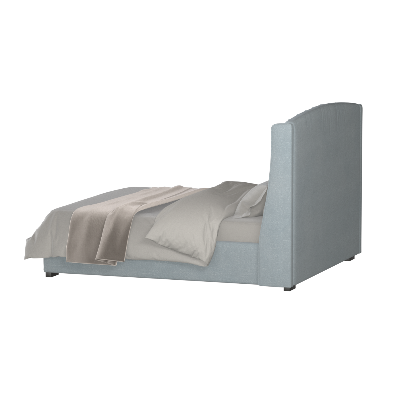 Sophia Upholstered Bed with Buttoned Headboard