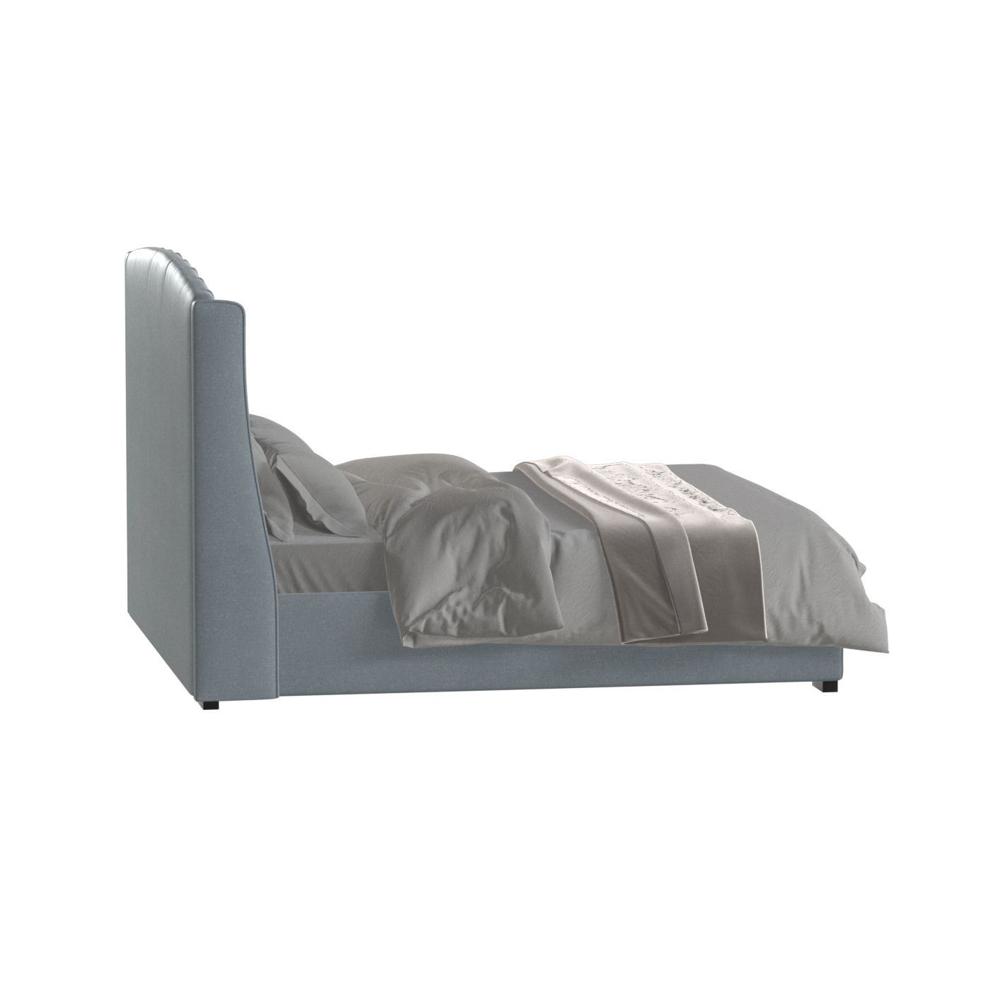 Sophia Upholstered Bed with Buttoned Headboard