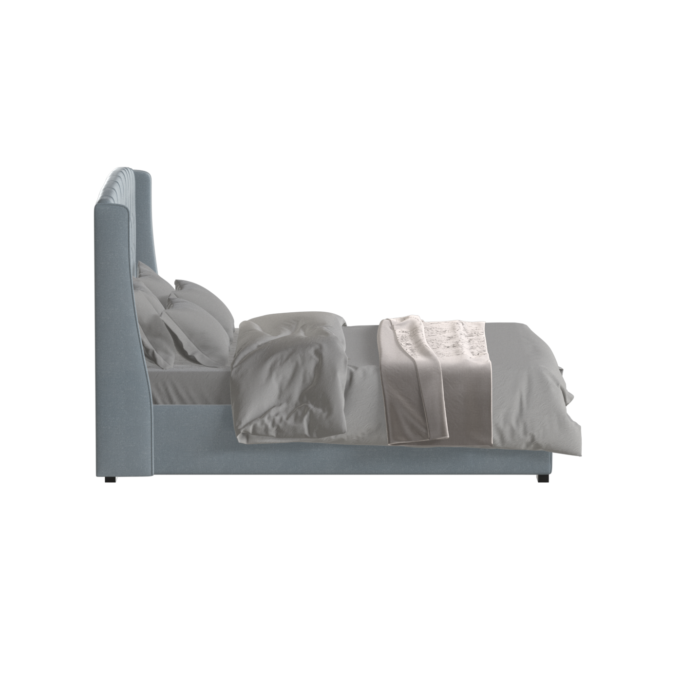 Sophia Upholstered Bed with Buttoned Headboard