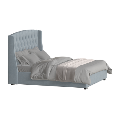 Sophia Upholstered Bed with Buttoned Headboard