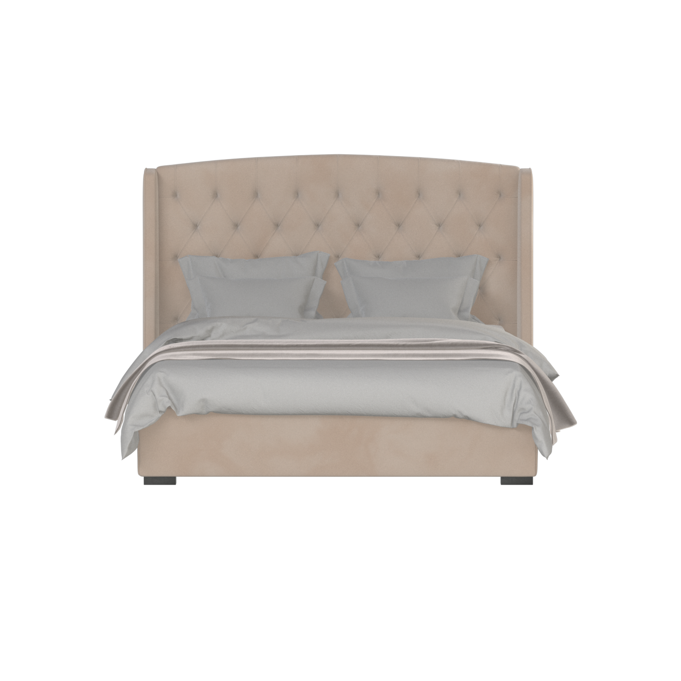 Sophia Upholstered Bed with Buttoned Headboard