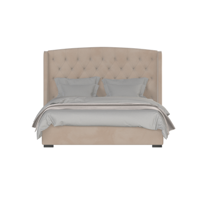 Sophia Upholstered Bed with Buttoned Headboard