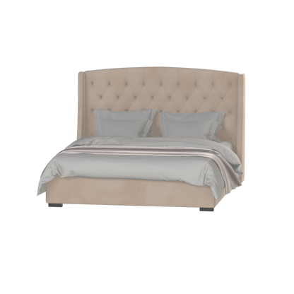 Sophia Upholstered Bed with Buttoned Headboard