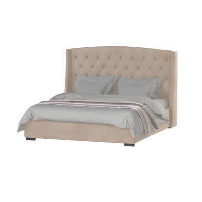 Sophia Upholstered Bed with Buttoned Headboard