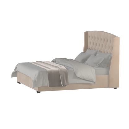 Sophia Upholstered Bed with Buttoned Headboard