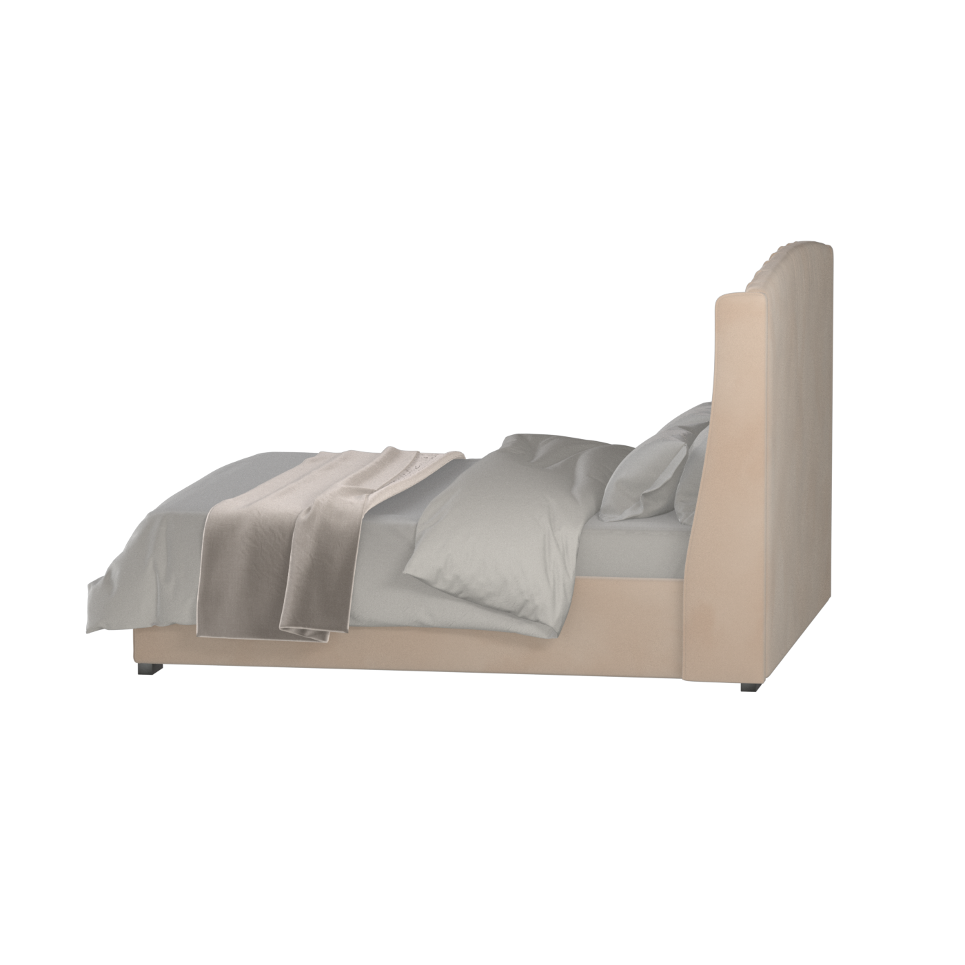 Sophia Upholstered Bed with Buttoned Headboard