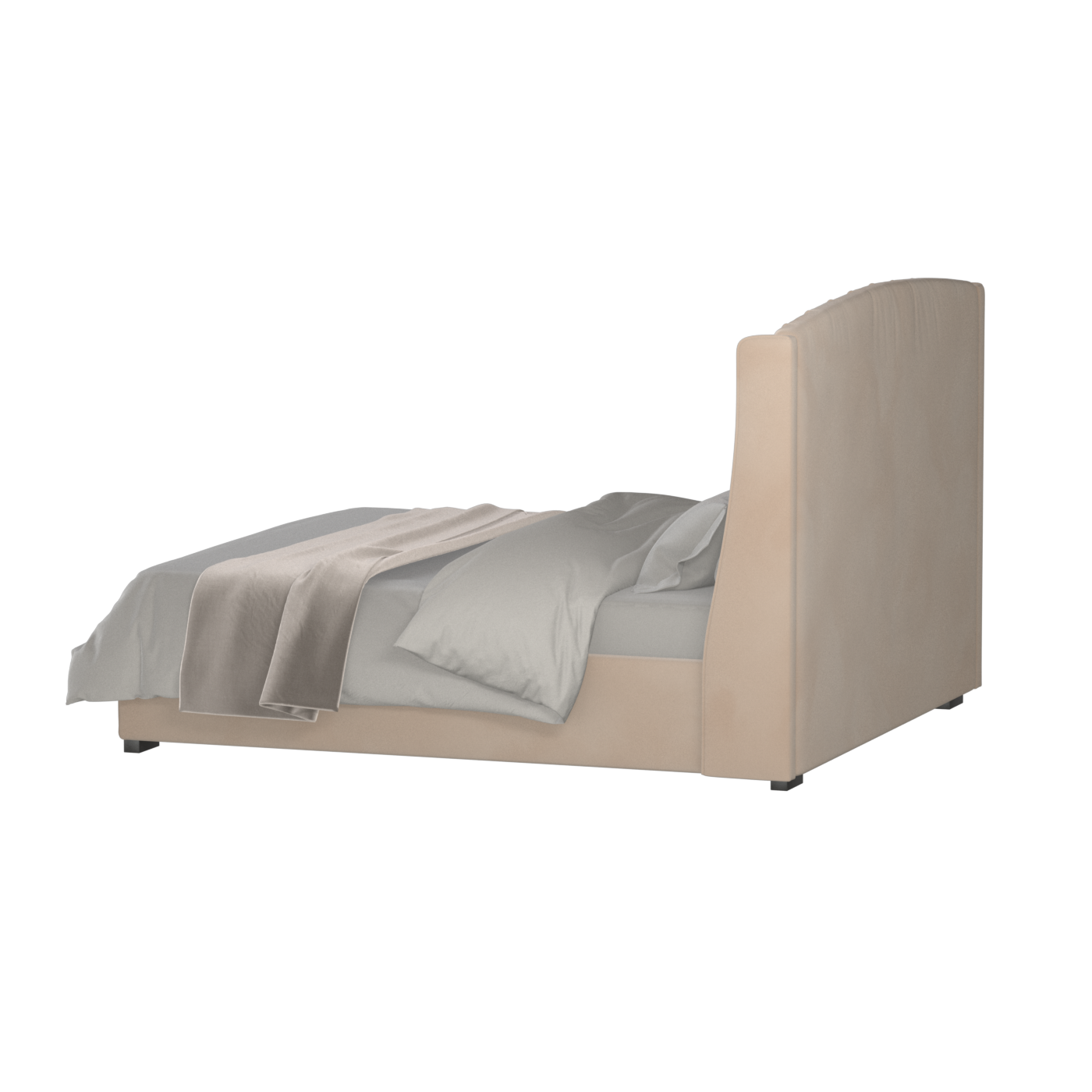 Sophia Upholstered Bed with Buttoned Headboard