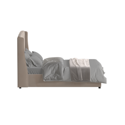 Sophia Upholstered Bed with Buttoned Headboard