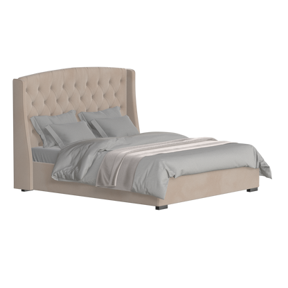 Sophia Upholstered Bed with Buttoned Headboard