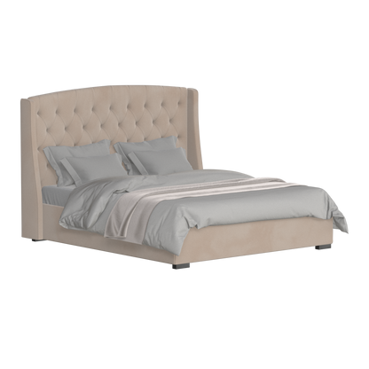 Sophia Upholstered Bed with Buttoned Headboard