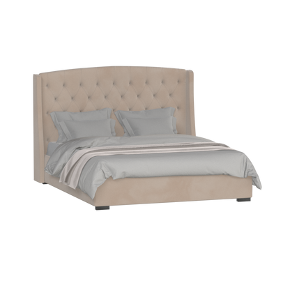 Sophia Upholstered Bed with Buttoned Headboard