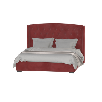 Sophia Upholstered Bed with Buttoned Headboard