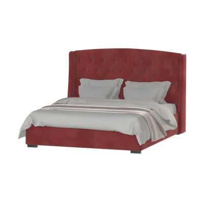 Sophia Upholstered Bed with Buttoned Headboard