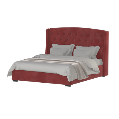 Sophia Upholstered Bed with Buttoned Headboard