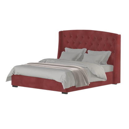 Sophia Upholstered Bed with Buttoned Headboard