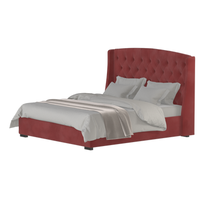 Sophia Upholstered Bed with Buttoned Headboard