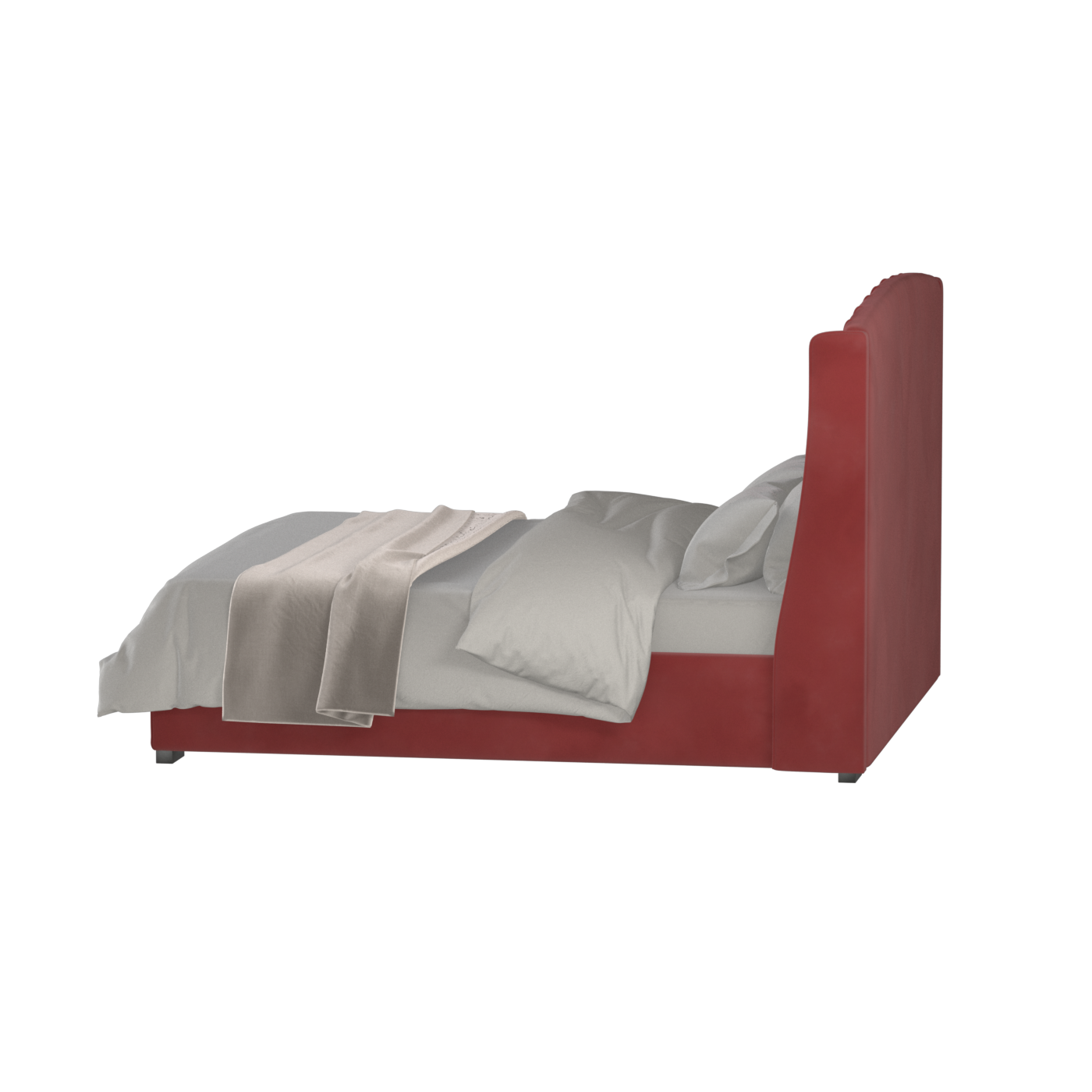 Sophia Upholstered Bed with Buttoned Headboard