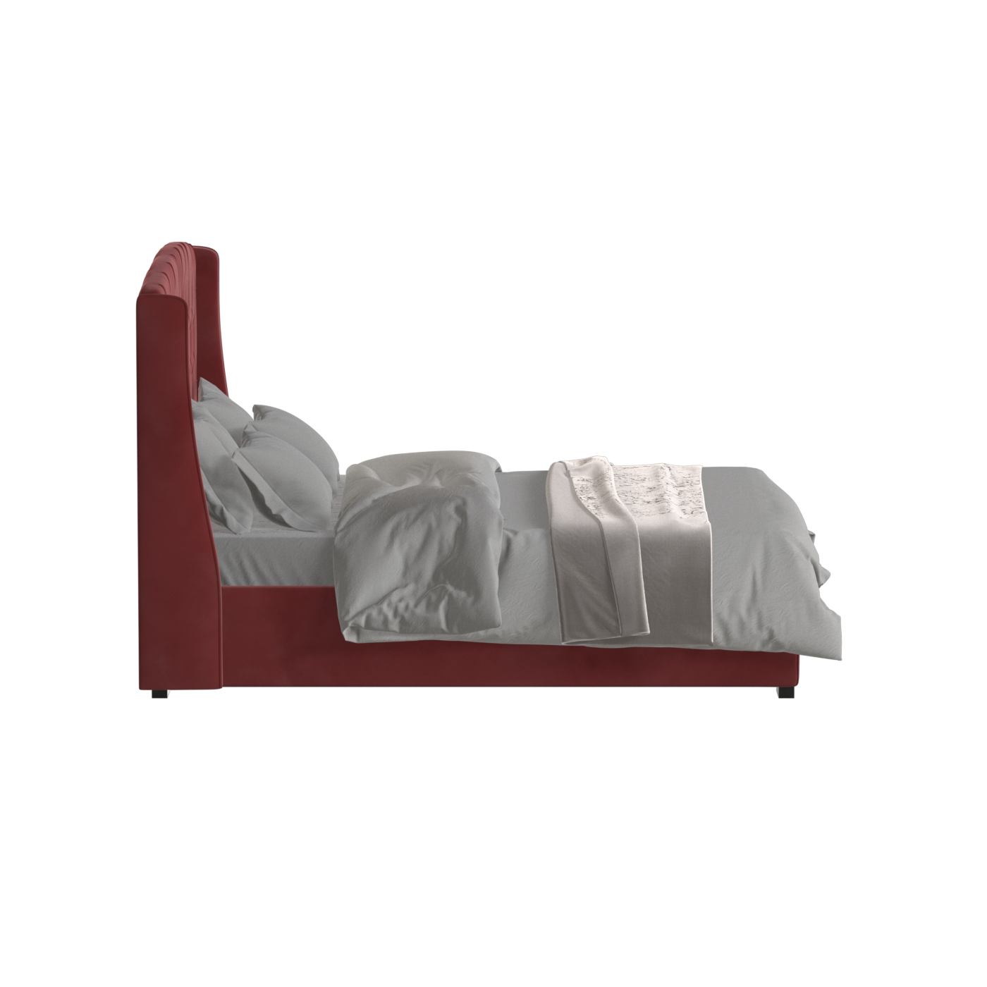 Sophia Upholstered Bed with Buttoned Headboard