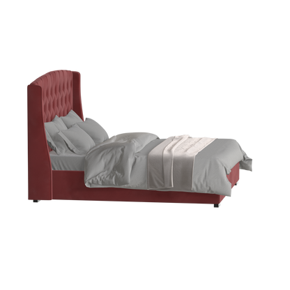 Sophia Upholstered Bed with Buttoned Headboard