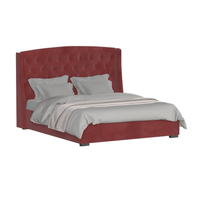 Sophia Upholstered Bed with Buttoned Headboard