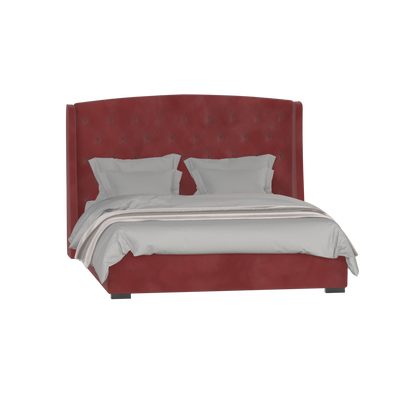 Sophia Upholstered Bed with Buttoned Headboard