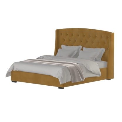 Sophia Upholstered Bed with Buttoned Headboard