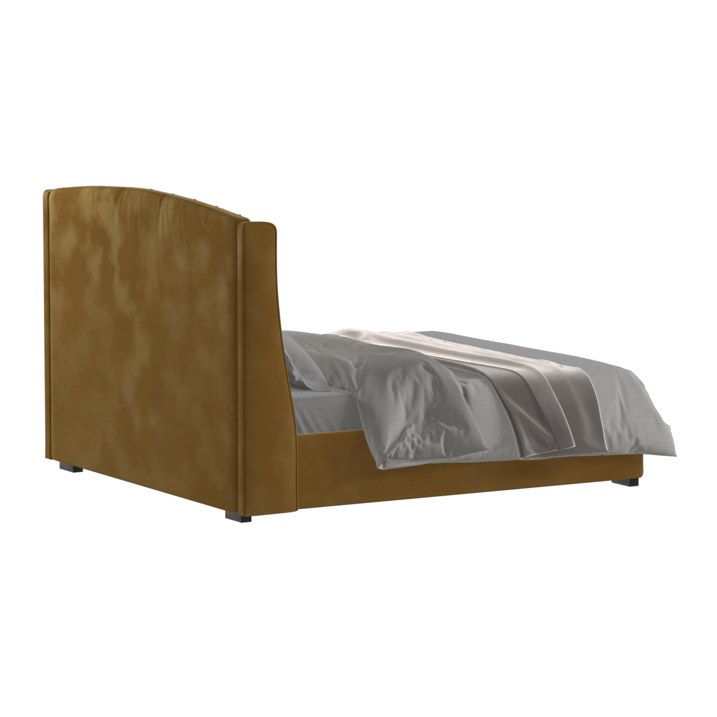 Sophia Upholstered Bed with Buttoned Headboard