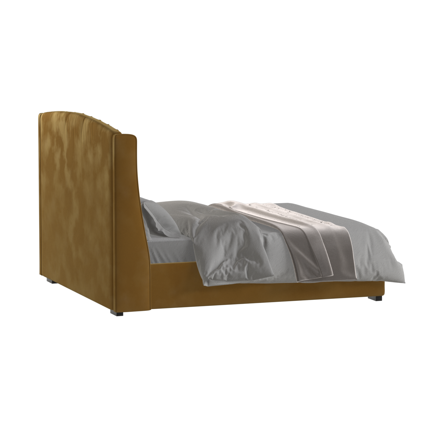Sophia Upholstered Bed with Buttoned Headboard