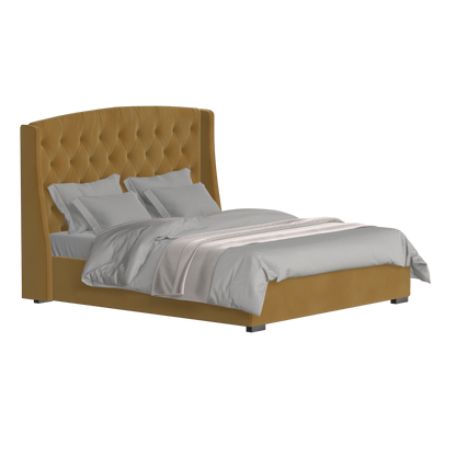 Sophia Upholstered Bed with Buttoned Headboard