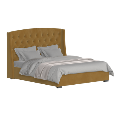 Sophia Upholstered Bed with Buttoned Headboard