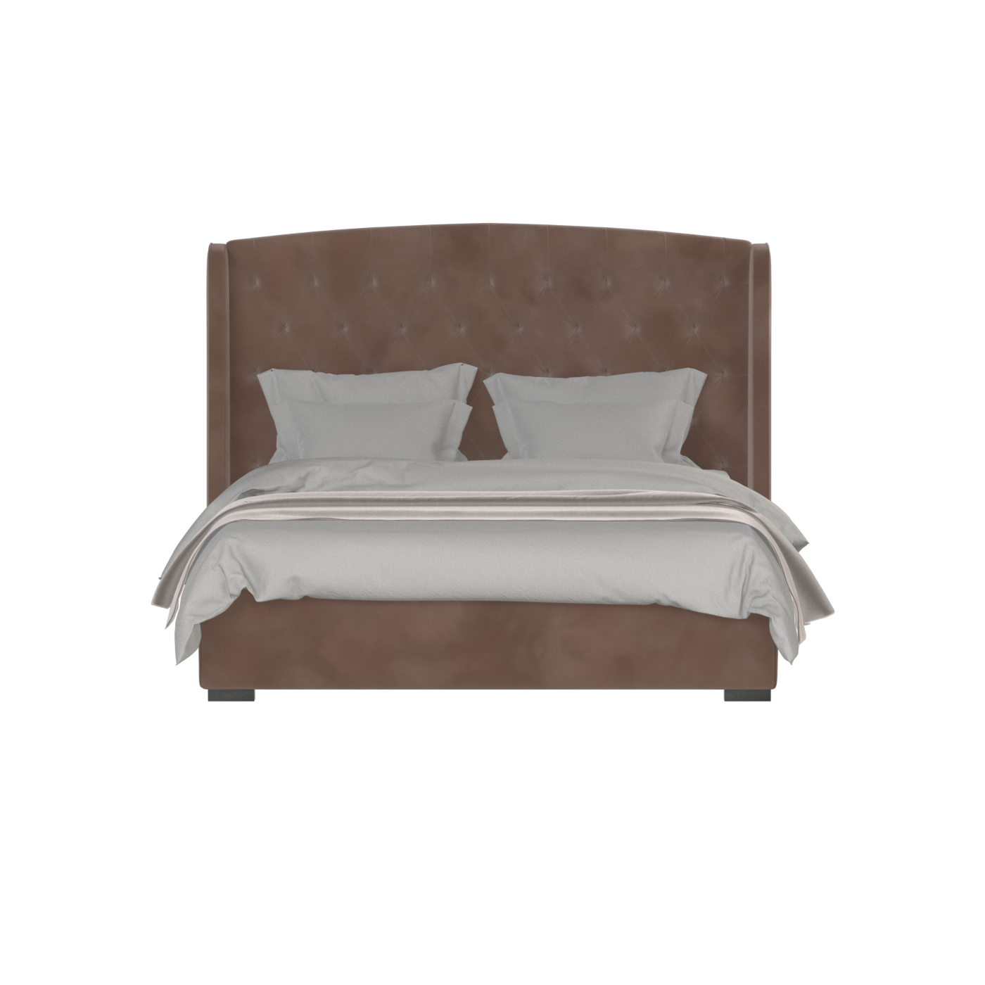 Sophia Upholstered Bed with Buttoned Headboard