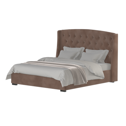 Sophia Upholstered Bed with Buttoned Headboard