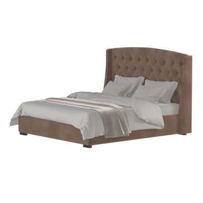 Sophia Upholstered Bed with Buttoned Headboard