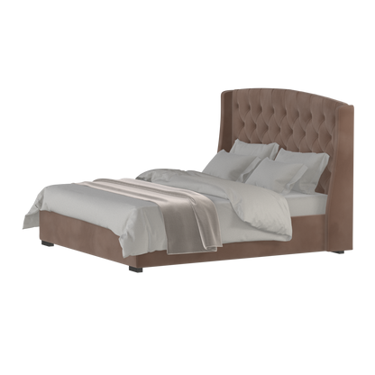 Sophia Upholstered Bed with Buttoned Headboard