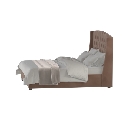 Sophia Upholstered Bed with Buttoned Headboard