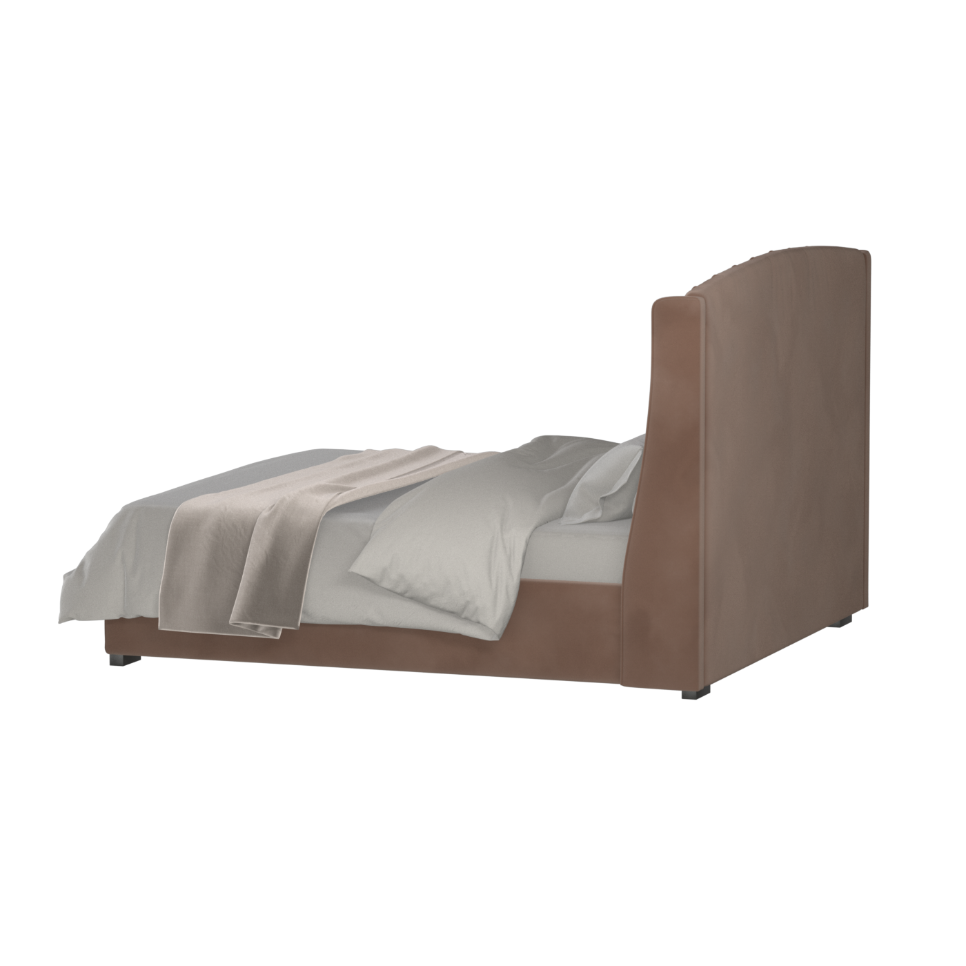 Sophia Upholstered Bed with Buttoned Headboard