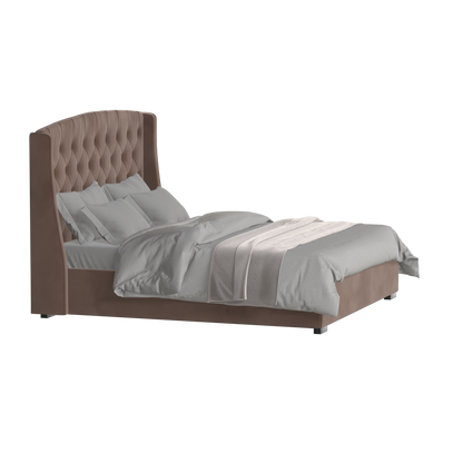 Sophia Upholstered Bed with Buttoned Headboard