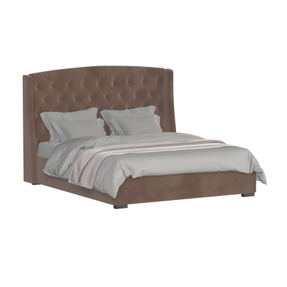 Sophia Upholstered Bed with Buttoned Headboard