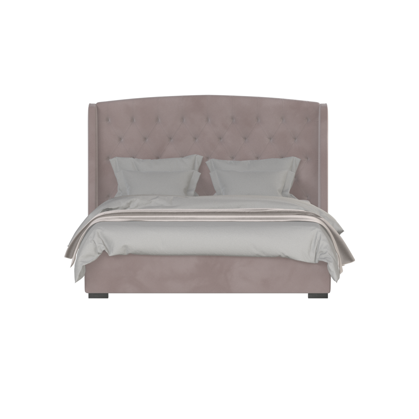 Sophia Upholstered Bed with Buttoned Headboard