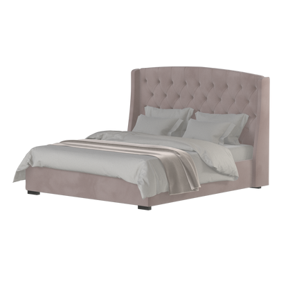 Sophia Upholstered Bed with Buttoned Headboard
